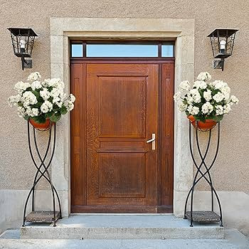 4pcs Fake Flower Artificial Geranium,Artificial Flowers for Outdoors, White Geraniums Artificial ... | Amazon (US)