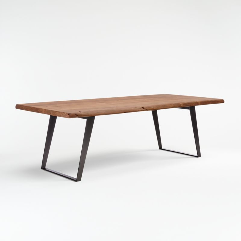 Yukon Natural 92" Dining Table + Reviews | Crate and Barrel | Crate & Barrel