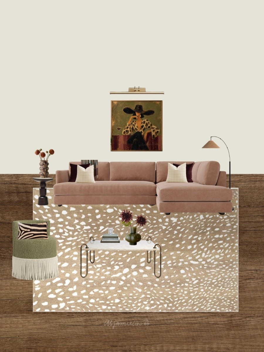 dusty rose sofa? yes. but let’s make it feel collected, not overly pink.

i’d pair it with warm wood, rich brown, creamy neutrals, a little pattern + unexpected accents to balance the softness of the sofa.

proof that you can work with a statement-colored sofa without making the entire room feel colorful.

save this if you’re trying to figure out how to style a dusty rose sofa 🤎

#LTKHome #LTKSaleAlert