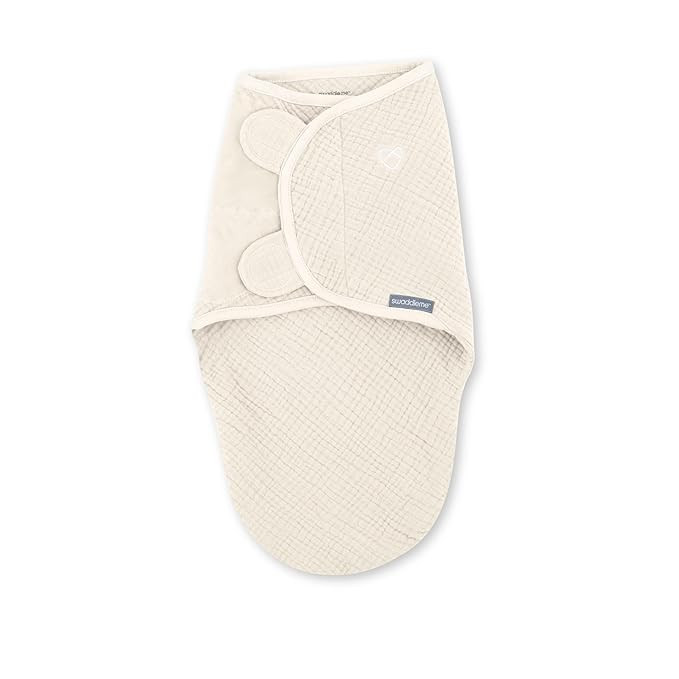 SwaddleMe by Ingenuity Muslin Original Swaddle, 100% Cotton, Size Small/Medium, for Ages 0-3 Mont... | Amazon (US)
