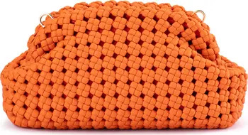 Olga Berg Everly Handwoven Faux Leather Frame Clutch | Nordstrom | Nordstrom