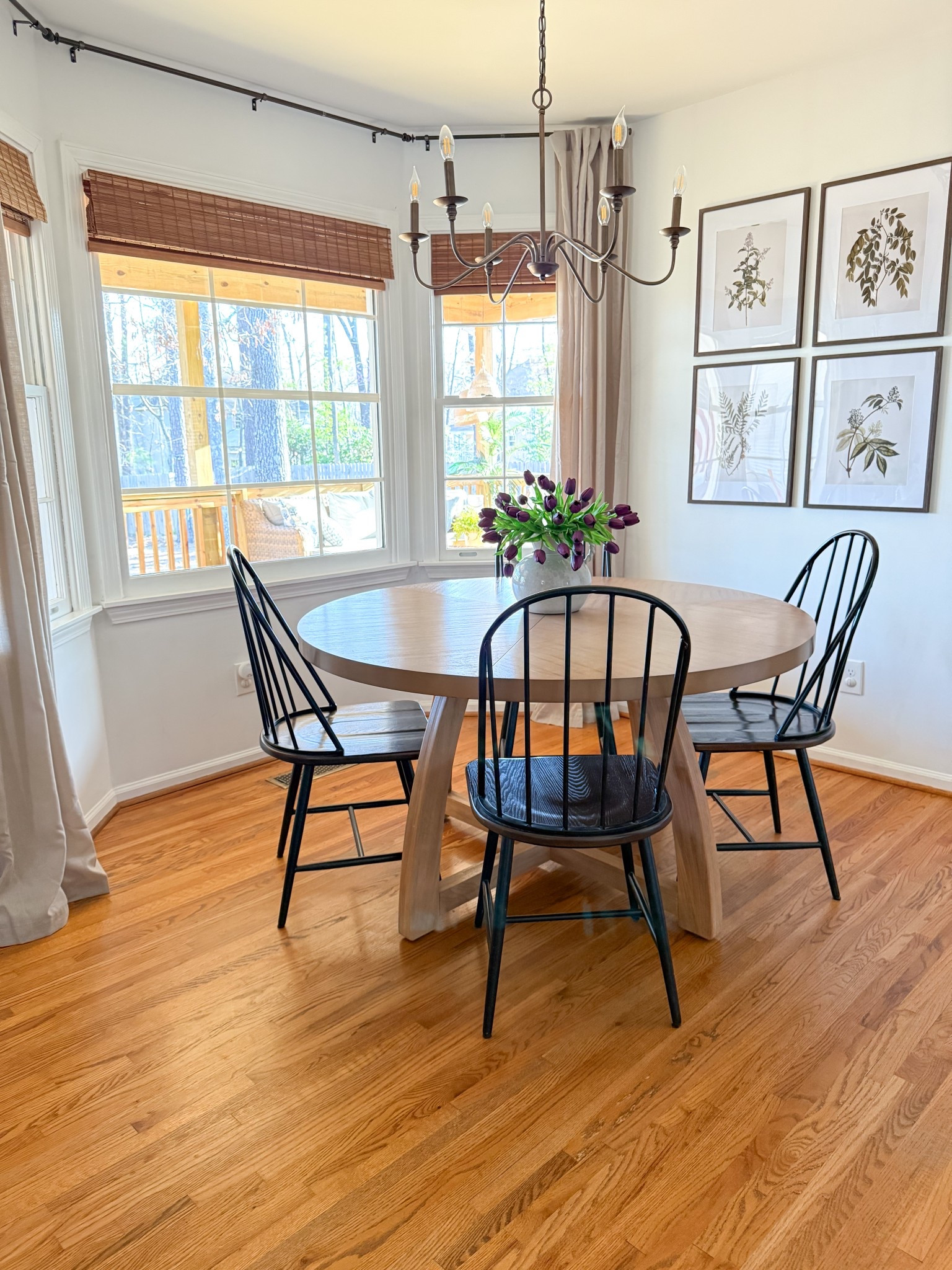Sunday morning views of my kitchen dining space. And my (faux) tulips are still going strong!!!! I have them on three colors- my first ones are from 2019 and still look great! 

#LTKSeasonal #LTKHome #LTKStyleTip