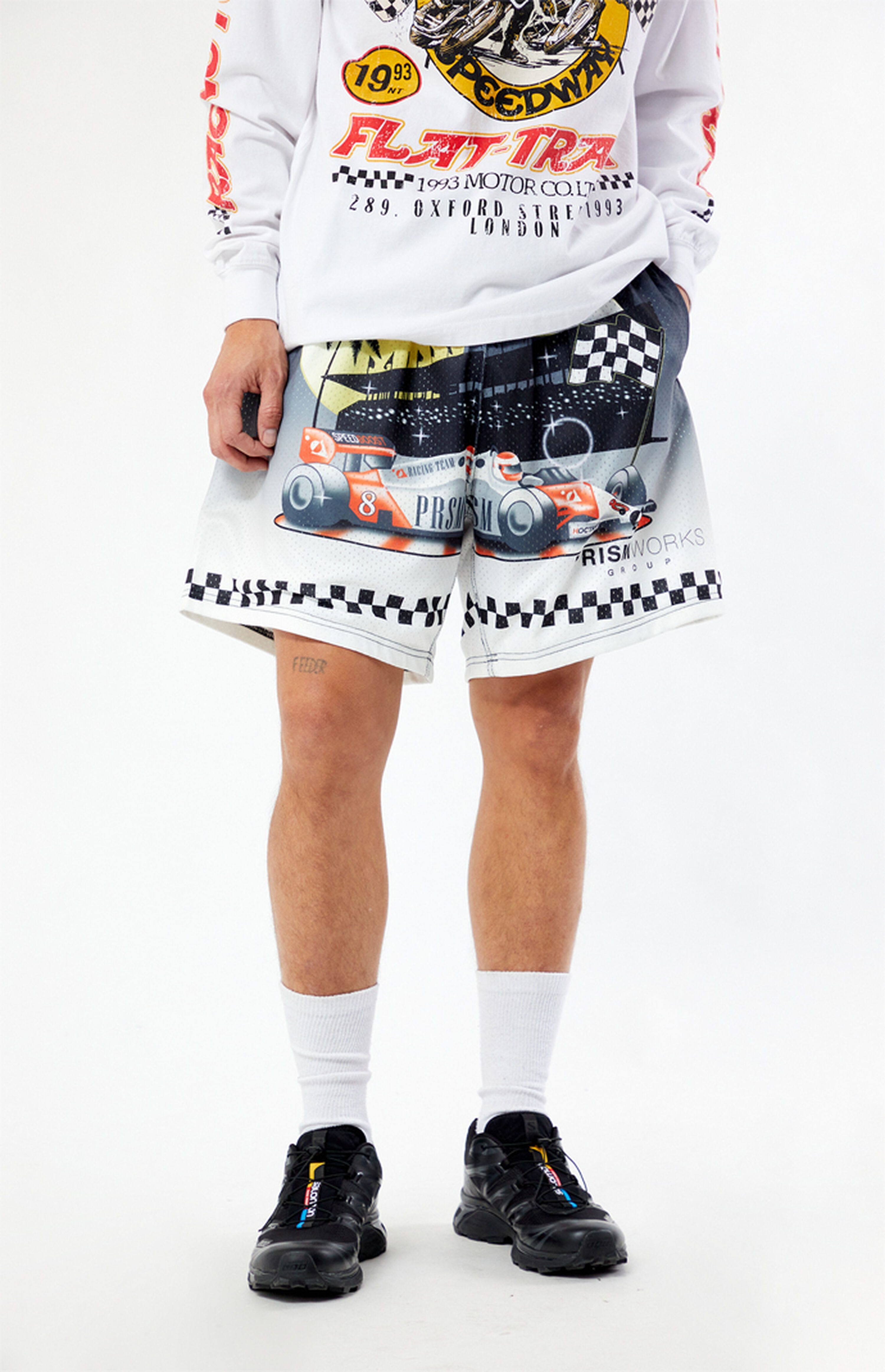 Prism Racing Checkered Mesh Shorts | PacSun