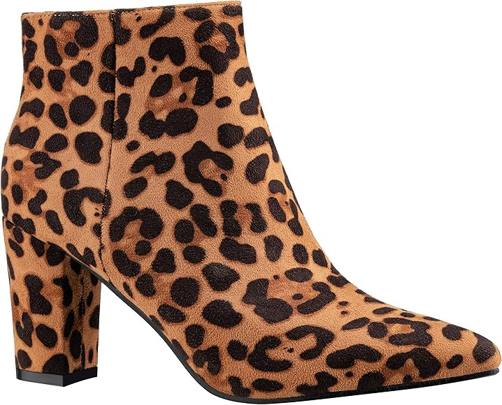 ILLUDE Women's Fashion Ankle Boots Comfortable Chunky Block Heel Pointed Toe Booties | Amazon (US)