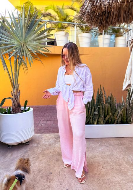 This beach combo💗🤍

#beachoutfit #summer #beachpant #buttondown #summeroutfit #swim



#LTKFindsUnder100 #LTKTravel #LTKSwim