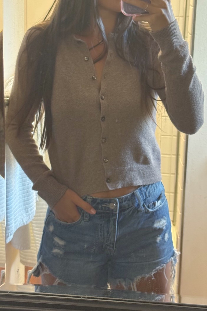 For as long as the weather is in the high 60s, I will be wearing a button up sweater with jean shorts. Simply my fav look right now, timeless and cute 🛍️

Get this sweater at old navy for just $ and in all different colors 🤎 im seriously ordering like five more rn bc it’s not just flattering and the perfect length but also insanely soft. Truly the perfect little button up and so conducive to breastfeeding. 🤱

#breastfeedingfriendly #perfectsweater #perfectbuttonup #timeless #breastfeedingtop #cutemamalooks

#LTKStyleTip #LTKSeasonal #LTKSaleAlert