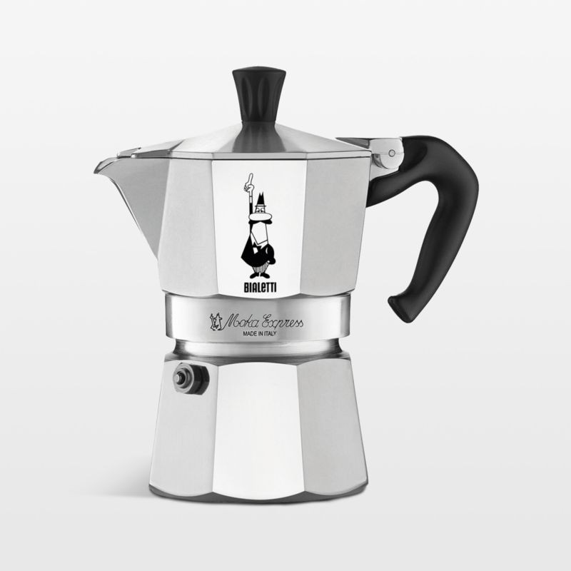 Bialetti Moka Aluminum 3-Cup Espresso Maker + Reviews | Crate & Barrel | Crate & Barrel