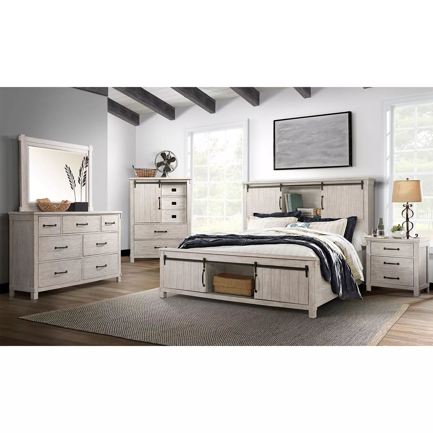 Society Den Jack Platform Storage 4PC Bedroom Set, Assorted Colors and Sizes | Sam's Club