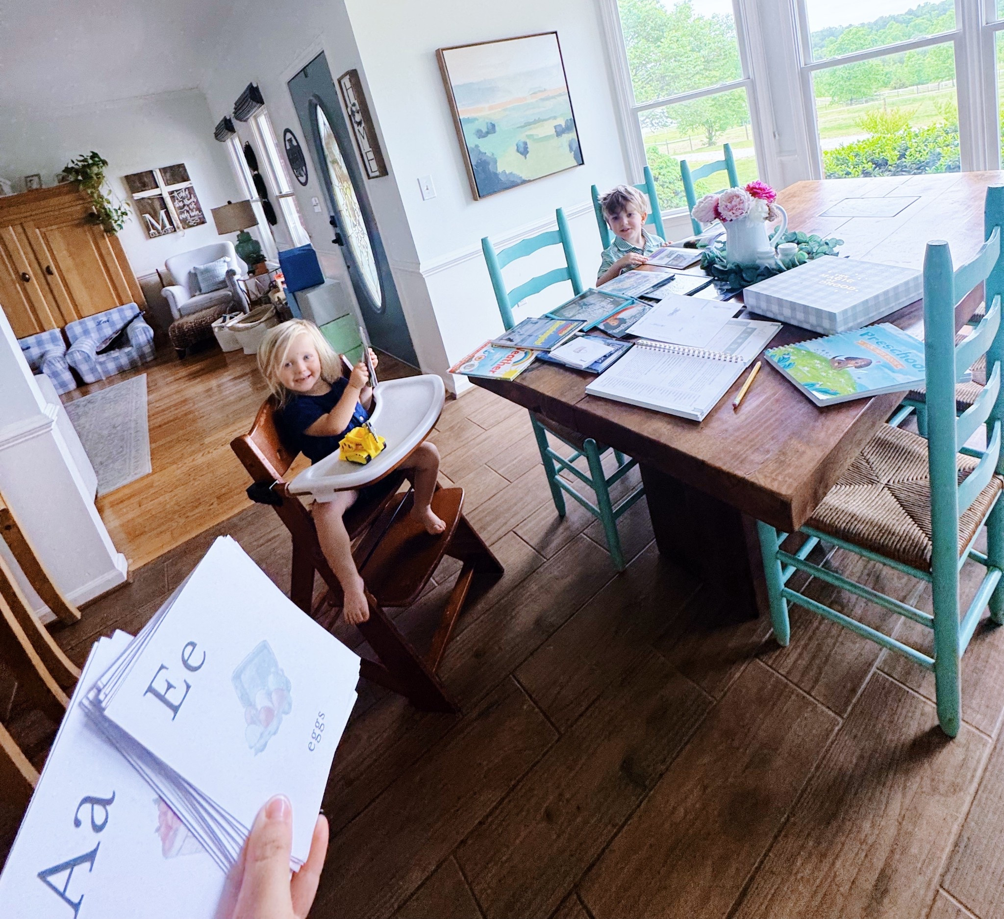 Starting the new week with our homeschool preschool unit 🍎✏️ all about weather!!! ☀️🌡️☁️🌧️🌩️💨🌀🌬️ Oh these are the days!!! 👶🏼🩵👶🏼