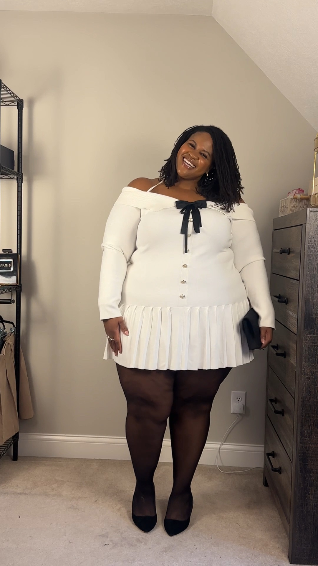 Who says you can’t wear white in fall?? And honestly it’s not even that cold. This sweater dress is perfect for a night out. This dress is $20 right now! I’m wearing a size 26 so get it before it’s gone! 

#LTKPlusSize #LTKFindsUnder50 #LTKStyleTip