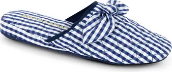 Zoe Gingham Quilted Slipper (Women) | Nordstrom