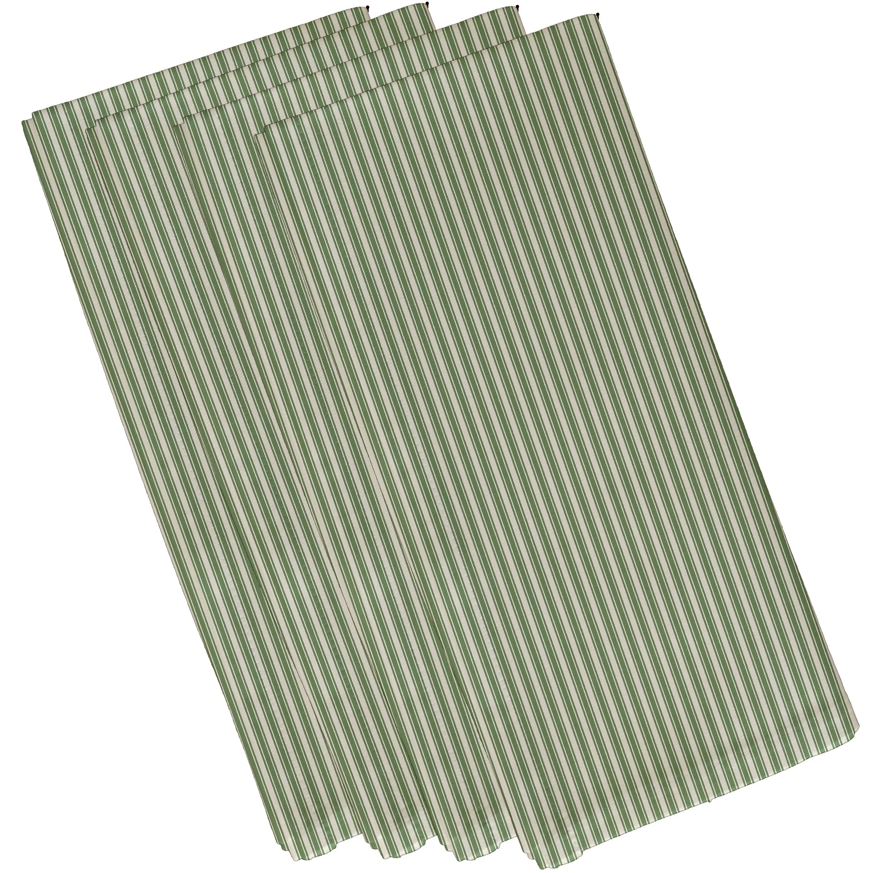 Simply Daisy, 19 x 19 inch , Ticking Stripe Napkin (Set of 4), Green | Walmart (US)
