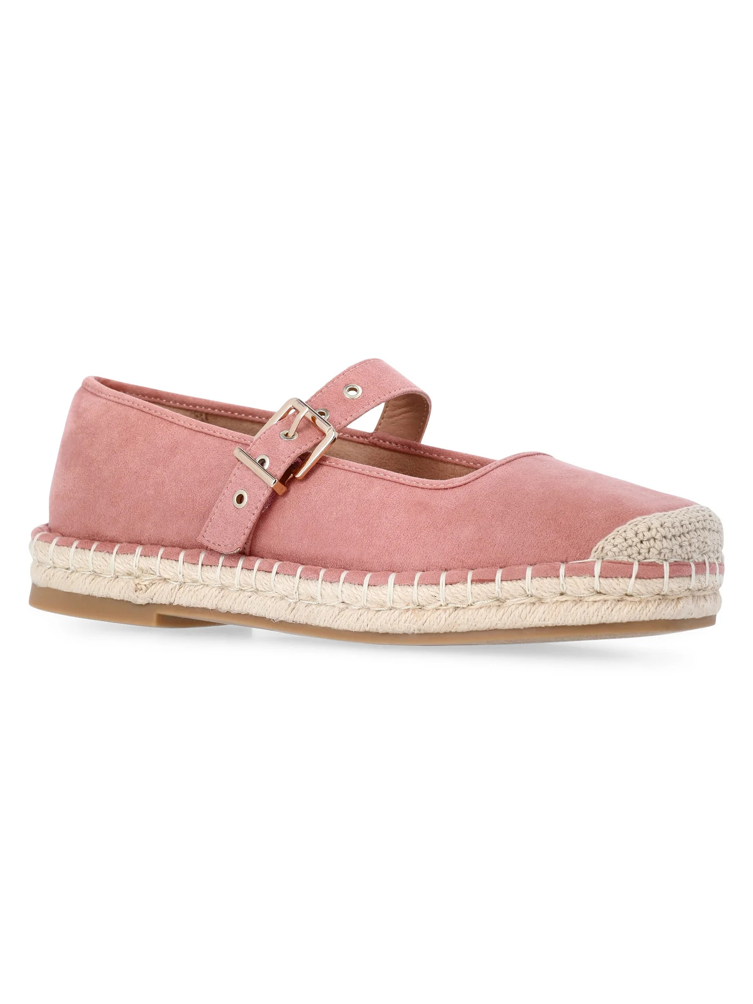 Time and Tru Women's Espadrille Mary Jane Flats | Walmart (US)