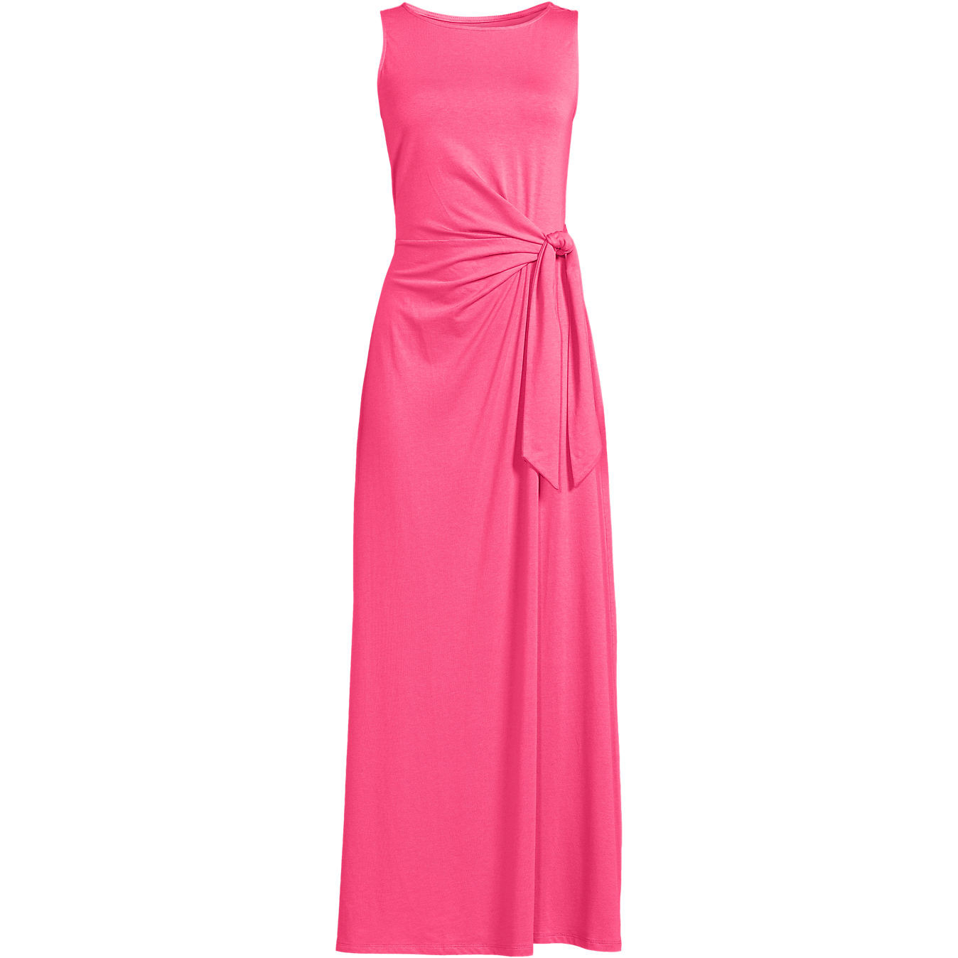 Women's Sleeveless Tie Waist Maxi Dress | Lands' End (US)
