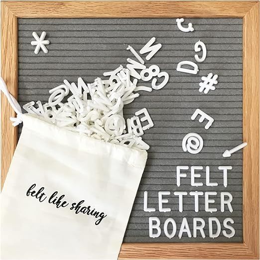 Amazon.com : Felt Letter Board, 10x10in Changeable Letter Board with Letters White 300 Piece - Fe... | Amazon (US)