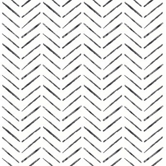 NuWallpaper 30.75-sq ft Black Vinyl Geometric Self-adhesive Peel and Stick Wallpaper | Lowe's