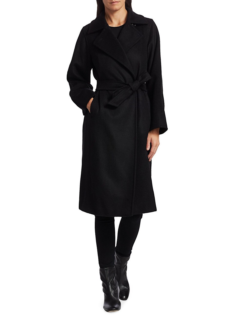 Manuela Icon Camel Hair Wool Wrap Coat | Saks Fifth Avenue