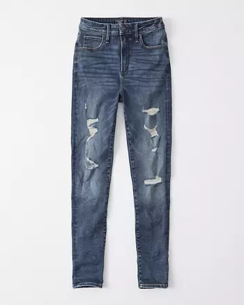 Curve Love High Rise Super Skinny Jeans | Abercrombie & Fitch US & UK