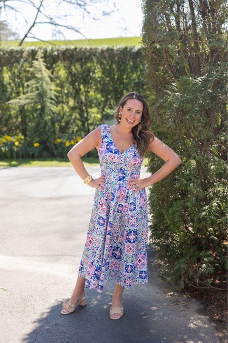 A beautiful spring dress in lovely lavender 