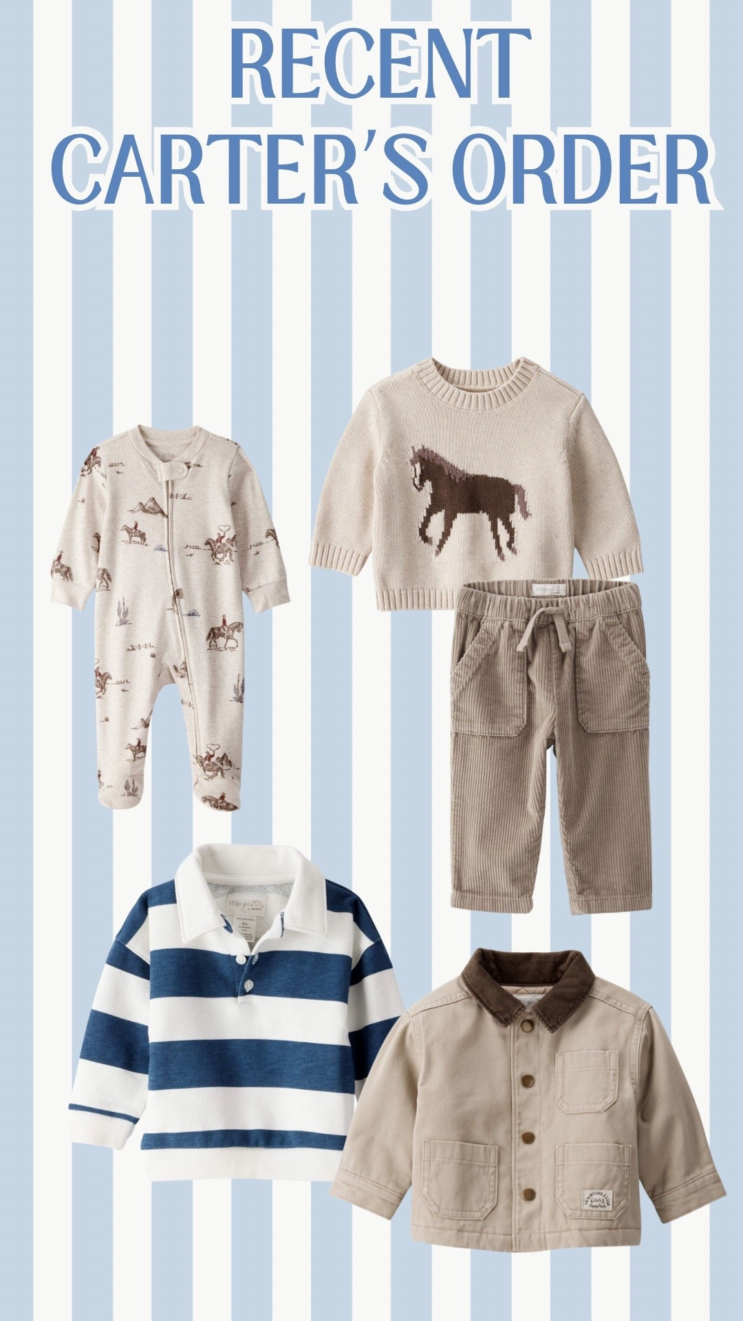 The cutest baby clothes for fall/winter! Got most all the clothing In size 12M and the sleeper I got in a size 3M from carters! 

#LTKBaby