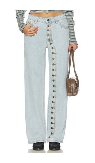 LIONESS Penny Jean in Blue. - size L (also in M, S, XL, XS, XXL, XXS) | Revolve Clothing (Global)