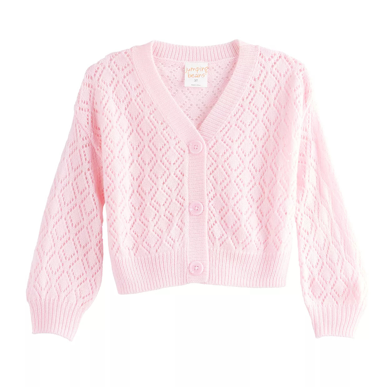Baby & Toddler Girl Jumping Beans® Button Front V-Neck Cardigan | Kohl's