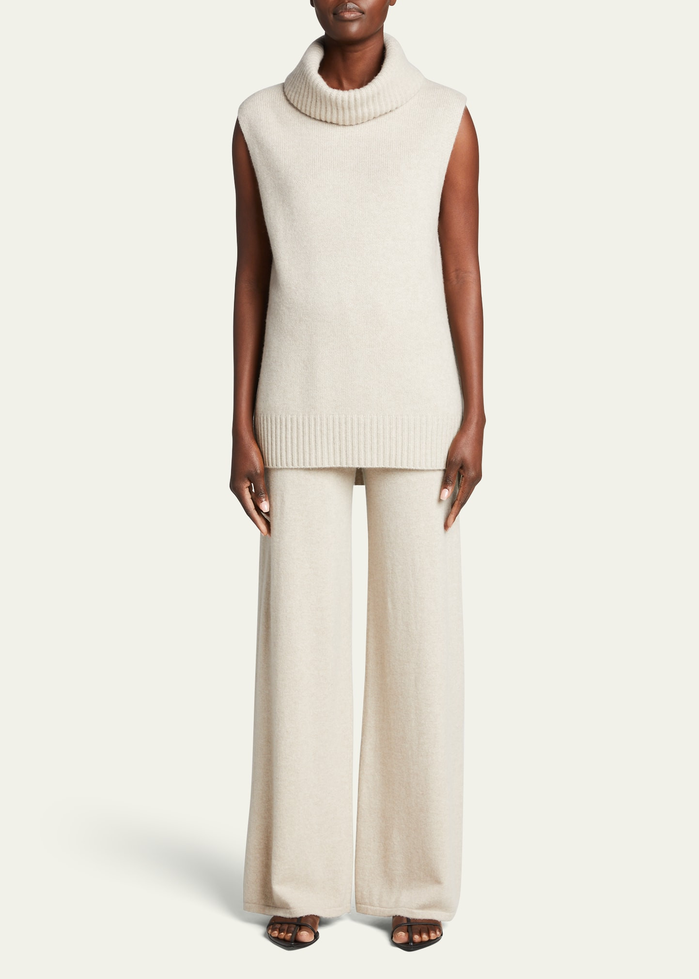 Molly Sleeveless Cashmere Turtleneck Sweater | Bergdorf Goodman