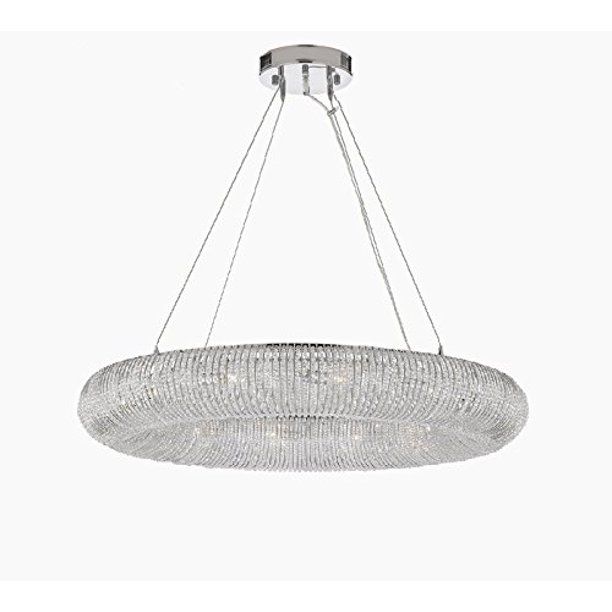 Crystal Ring Modern/Contemporary Orb Chandelier 32 Wide | Walmart (US)
