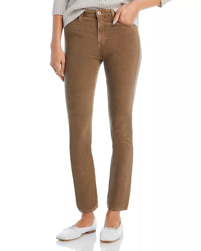 Mari High Rise Slim Straight Corduroy Jeans in 1 Year Sulfur Armory Green | Bloomingdale's (US)