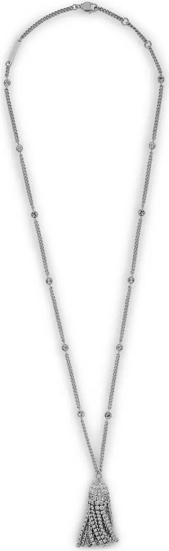 Long Crystal Tassel Necklace | Nordstrom