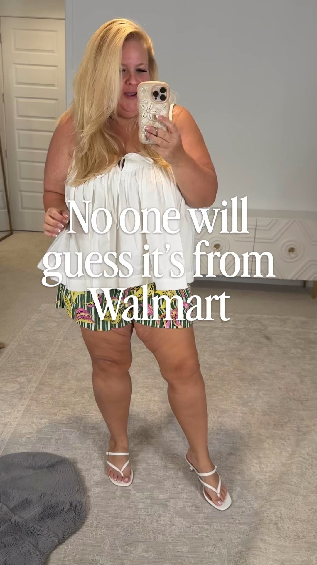 Wearing xxl top and shorts