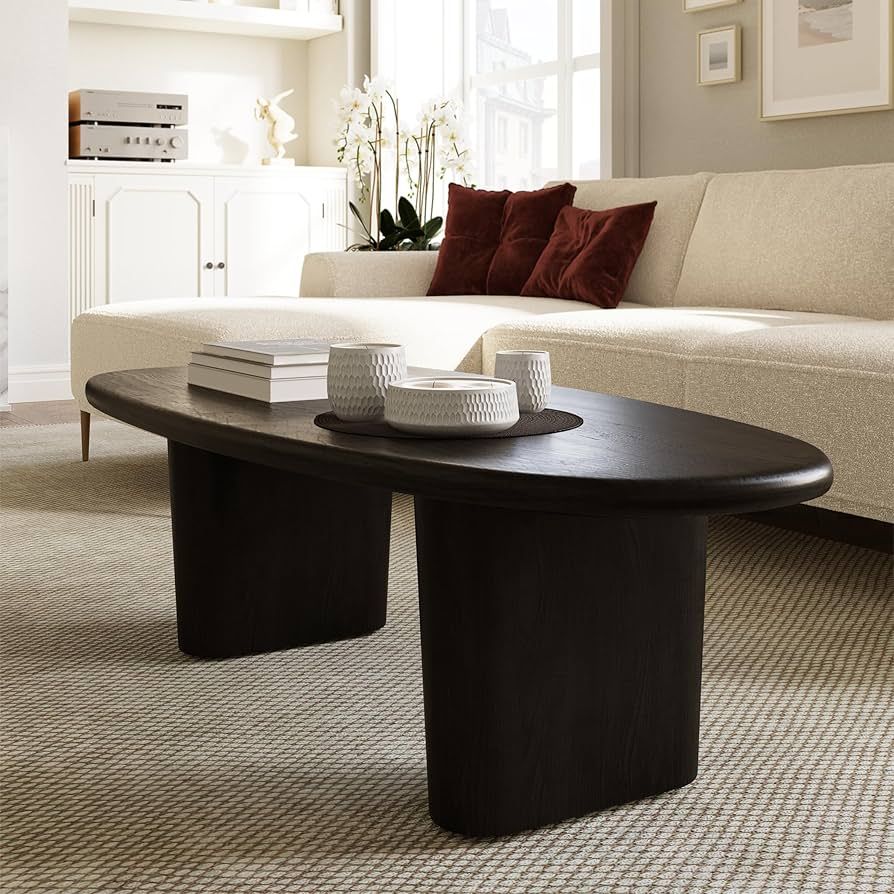 POLY & BARK Falun Coffee Table, Black Sable | Amazon (US)