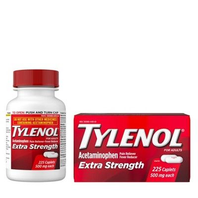 Tylenol Extra Strength Pain Reliever and Fever Reducer Caplets - Acetaminophen | Target