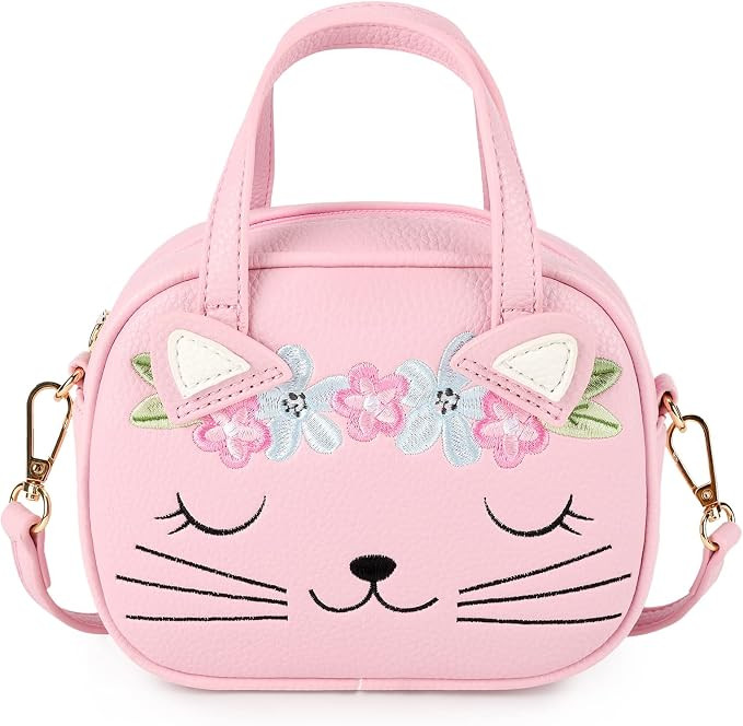 mibasies Toddler Purse for Little Girls Handbags Kids Age 3-8 Cat purse | Amazon (US)