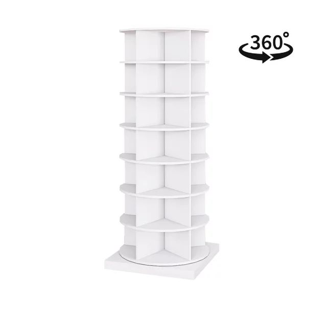 Holaki 7 Tiers 360° Shoe Cabinet Holds up to 35 Paris of Shoes, White | Walmart (US)
