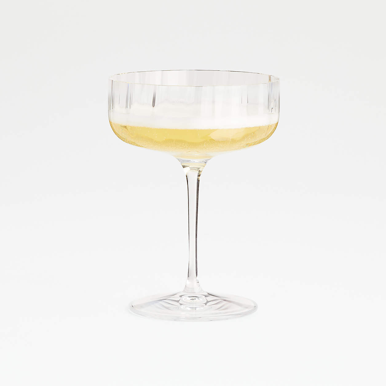 Moxie Optic 10-Oz. Coupe Glass + Reviews | Crate & Barrel | Crate & Barrel