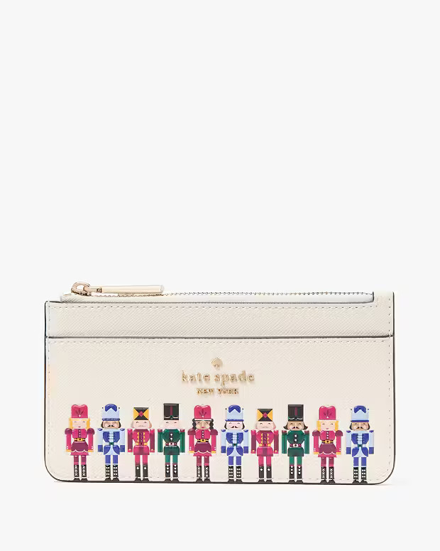 Oh What Fun Nutcracker Large Slim Cardholder | Kate Spade Outlet