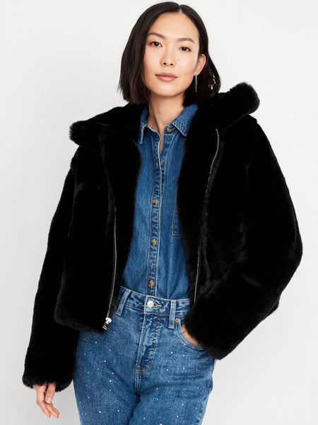 Faux-Fur Zip Jacket | Old Navy (US)