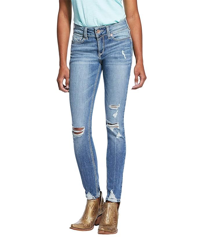 Ariat R.E.A.L. Perfect Rise Kinny Ella Jeans in Bombshell (Bombshell) Women's Jeans | Zappos