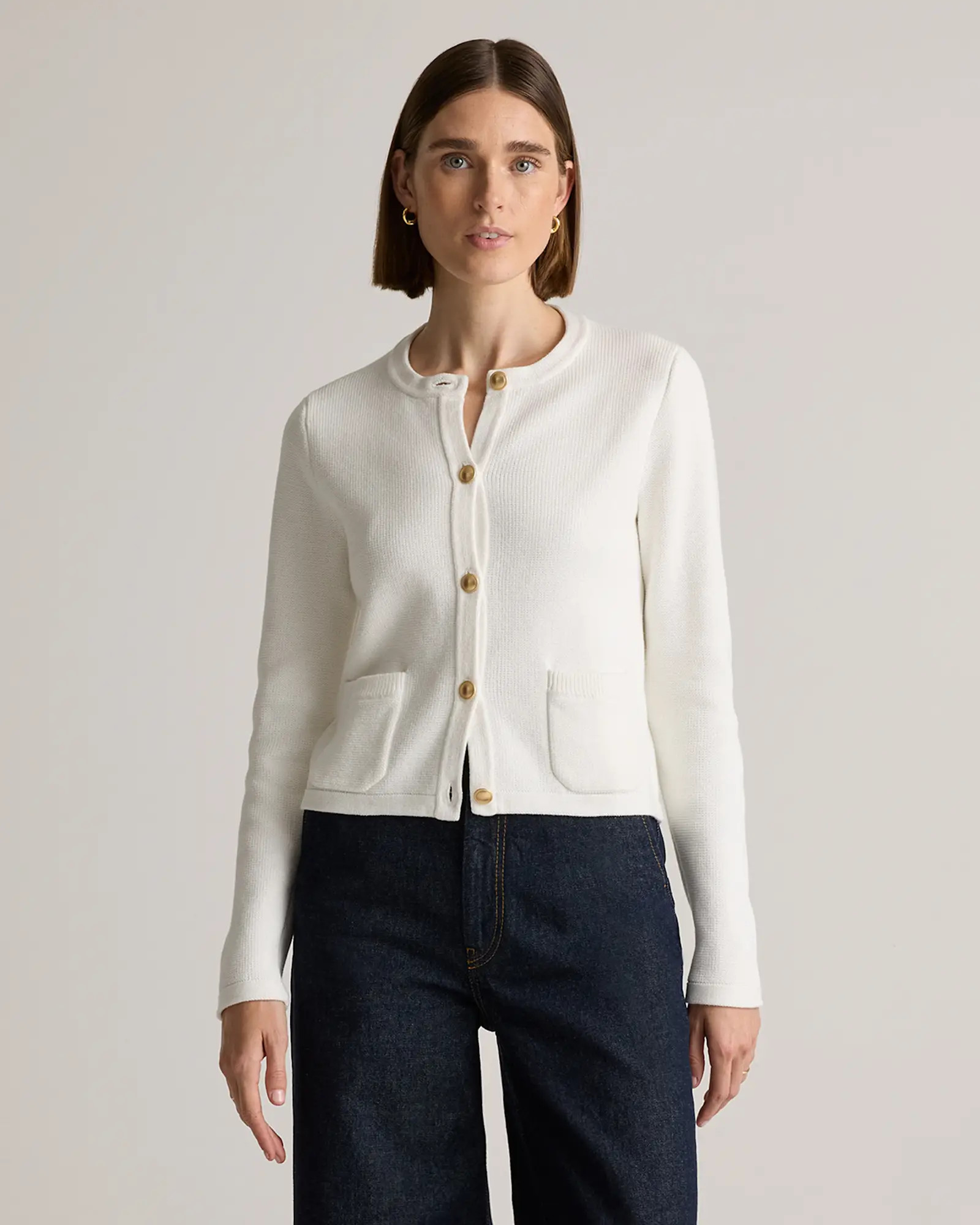 100% Organic Cotton Sweater Jacket | Quince