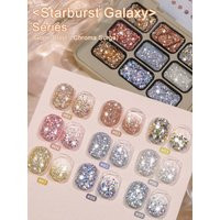 9 Colors Starburst Galaxy Series Glitter Solid Adhesive Gel Nail Polish Semi Permanent Soak Off UV LED For Nails Salon DIY | AliExpress (US)