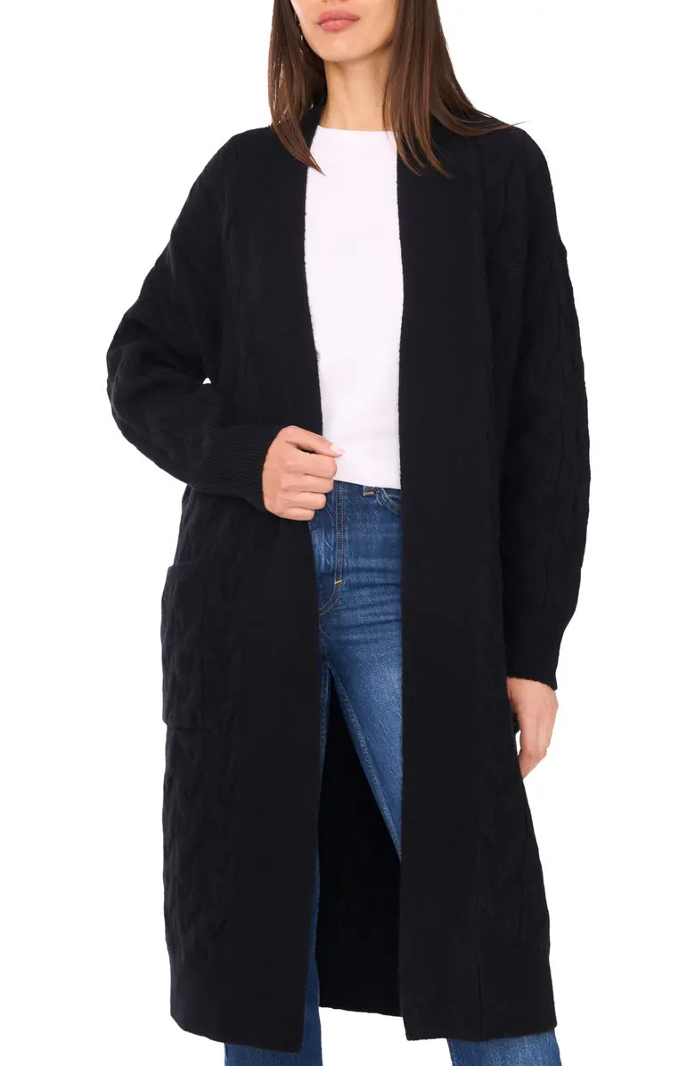 Vince Camuto Open Front Cable Stitch Cardigan | Nordstrom | Nordstrom