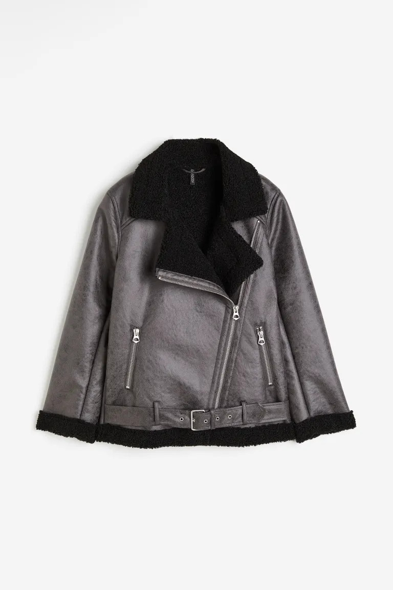 Aviator Jacket - Black - Ladies | H&M US | H&M (US + CA)