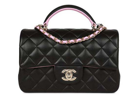 Women's Chanel Mini Classic Flap Bag with Handle in Black/Pink (As2431) | StockX