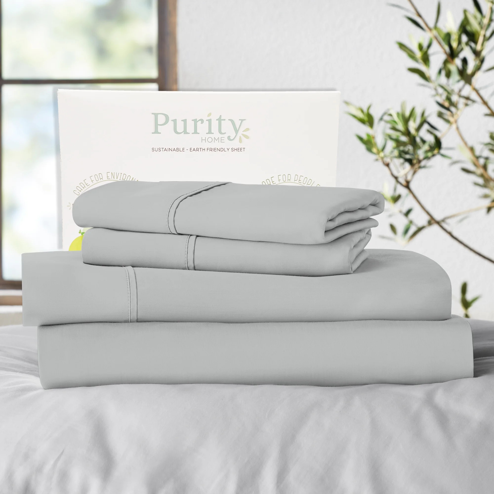 100% Cotton Queen Percale Sheet Set, 400 Thread Count Breathable, Super Soft, Cool & Crisp 4-Piec... | Walmart (US)