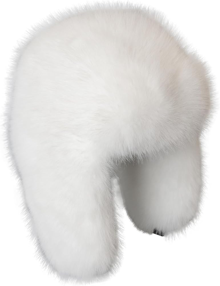Faux Fur Russian Hat,Furry Warm Winter Trapper Hat with Earmuffs for Men and Women | Amazon (US)