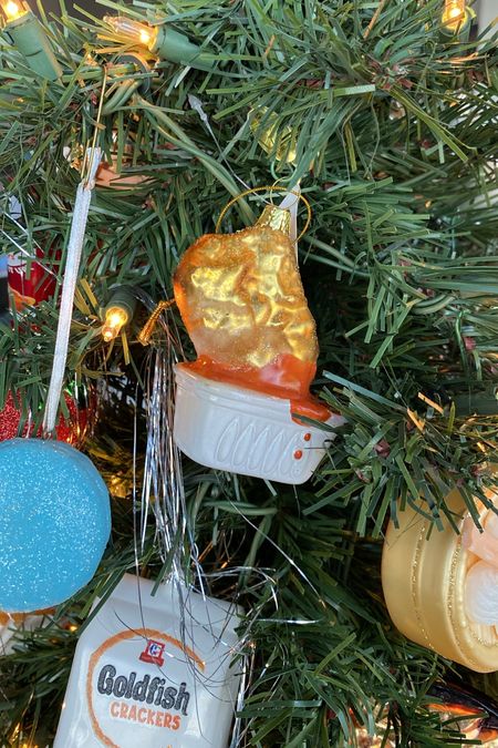 Chicken nugget ornament, food ornament, food Christmas ornaments, food themed Christmas tree, goldfish crackers ornament

#LTKGiftGuide #LTKhome #LTKHoliday