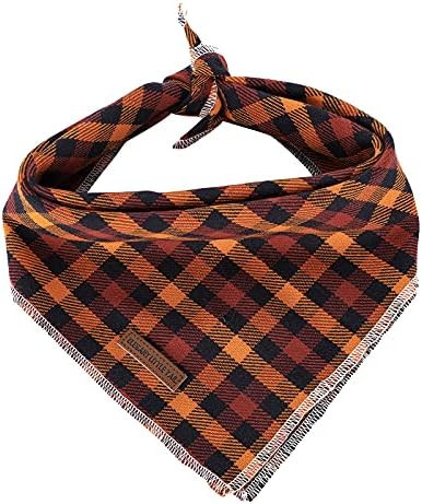 Elegant little tail Dog Bandanas - 1Pack Washable Fall Dog Scarf Girl or Boy Square Dog Bib Kerch... | Amazon (US)