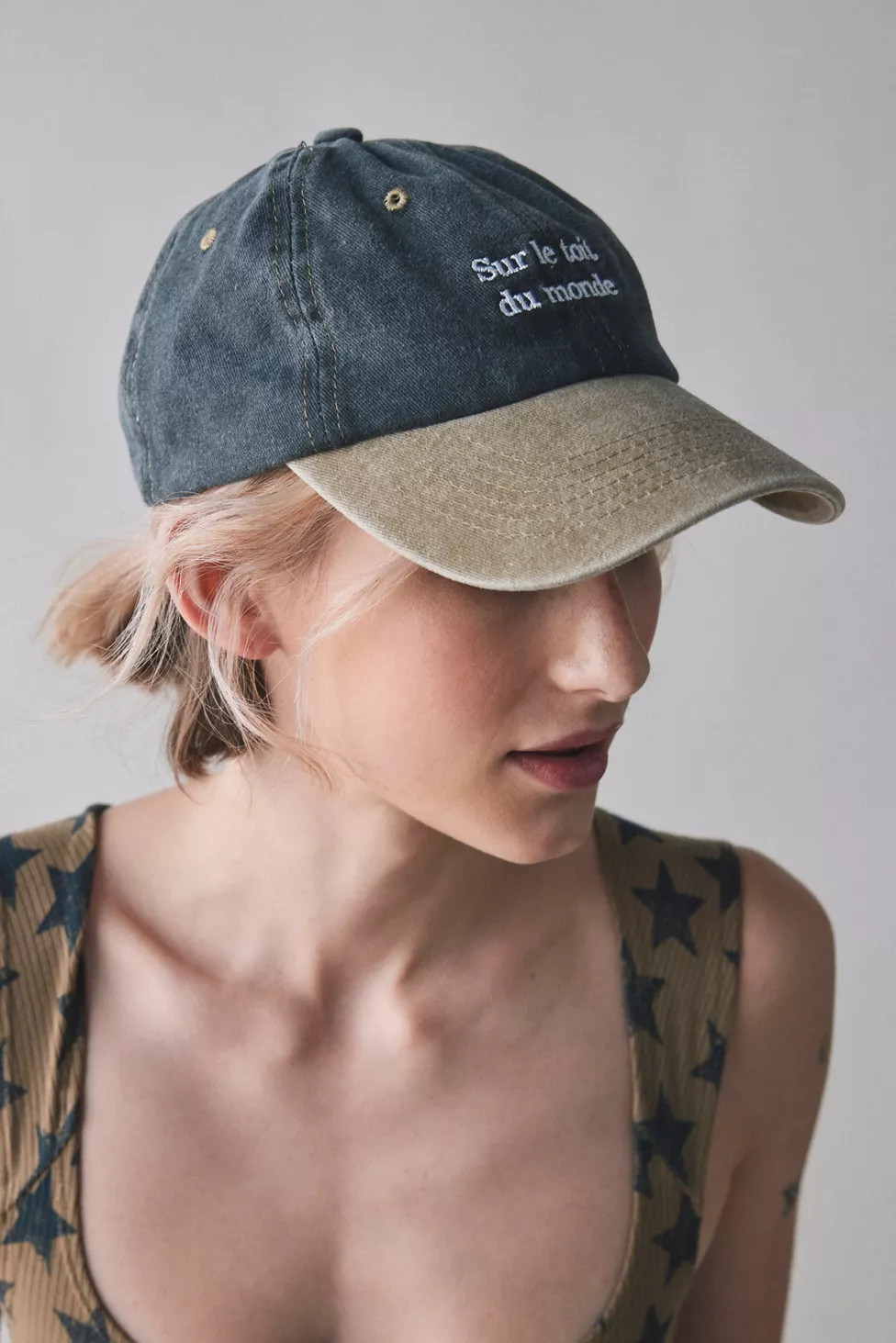 Sur Le Toit Monde Dad Baseball Hat | Urban Outfitters (US and RoW)
