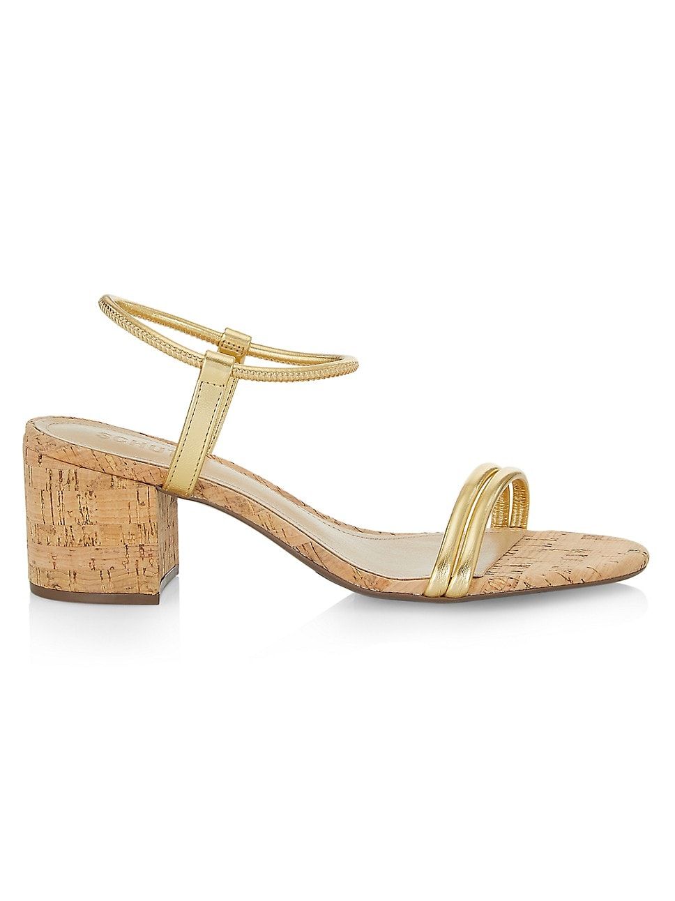 Gimenez 60MM Metallic Block-Heel Sandals | Saks Fifth Avenue